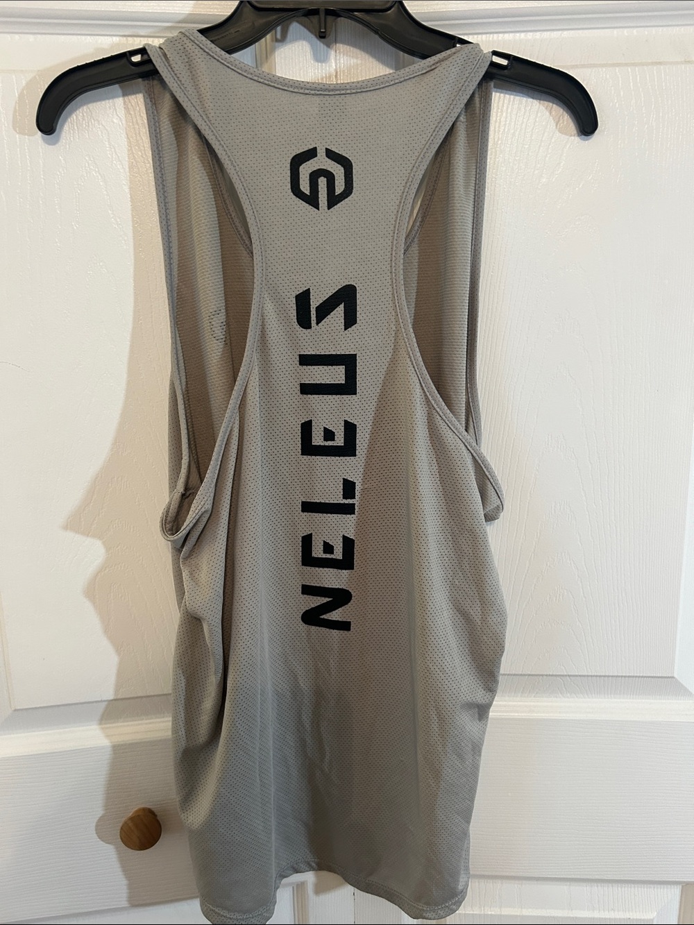 Neleus Grey Racerback Workout Tank